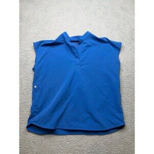 FIGS Rafaela Oversized Scrub Top size medium beautiful blue